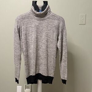 Wilfred Heather Gray Turtleneck Sweater
